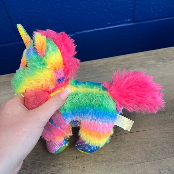 Multicolor Rainbow International Unicorn Plush Stuffed Animal Toy 8" - Picture 2 of 11